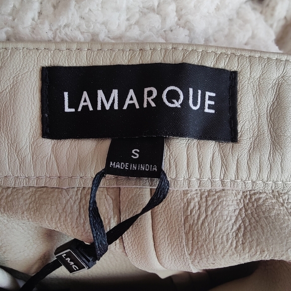 LaMarque Abia Low Waist Leather Maxi Skirt Bone Size Small NWT $545 - Picture 10 of 14